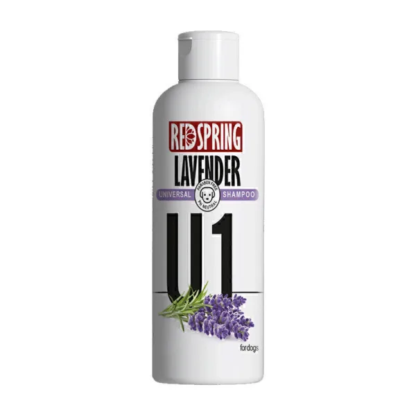 شامپو سگ U1 روزانه با رایحه لاوندر رداسپرینگ Redspring Lavender Shampoo U1 حجم 300 میلی لیتر